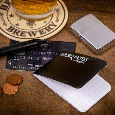 Micro Carnet Pokka Pen format carte de credit - made in USA