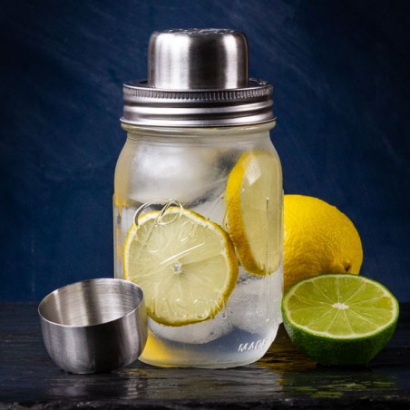 SHAKER MASON JAR Ball 16oz