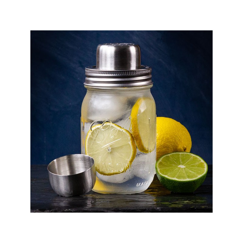 SHAKER MASON JAR Ball 16oz