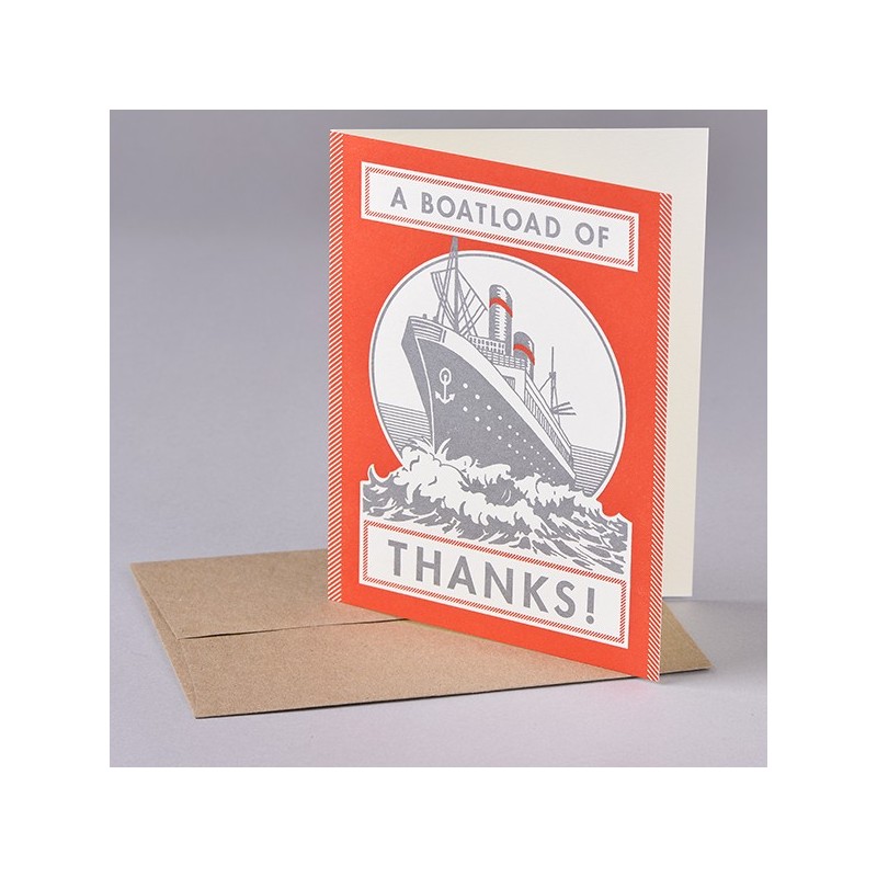 BOATLOAD OF THANKS card