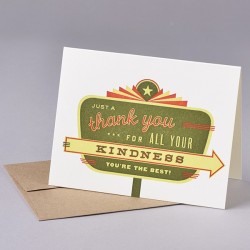 THANKS FOR YOUR KINDNESS card