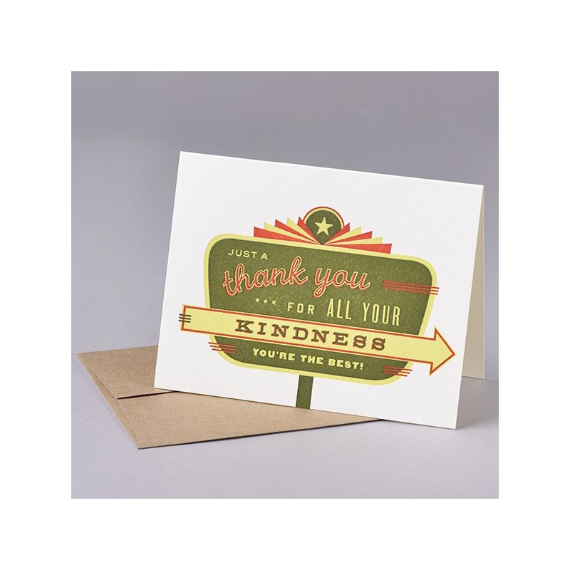 thanks for your kindness card le comptoir americain