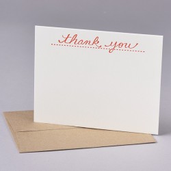 THANKS YOU card x 12 made in USA