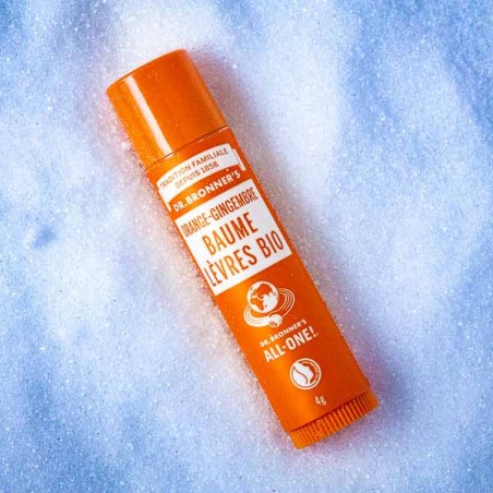 ORGANIC LIP BALMS Orange Ginger - Dr Bronner's- made in USA