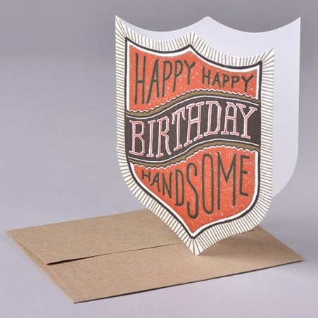 Carte HAPPY BIRTHDAY HANDSOME made in USA