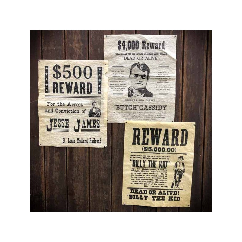 Wild West Outlaws Historical Document Set