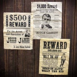 Wild West Outlaws Historical Document Set