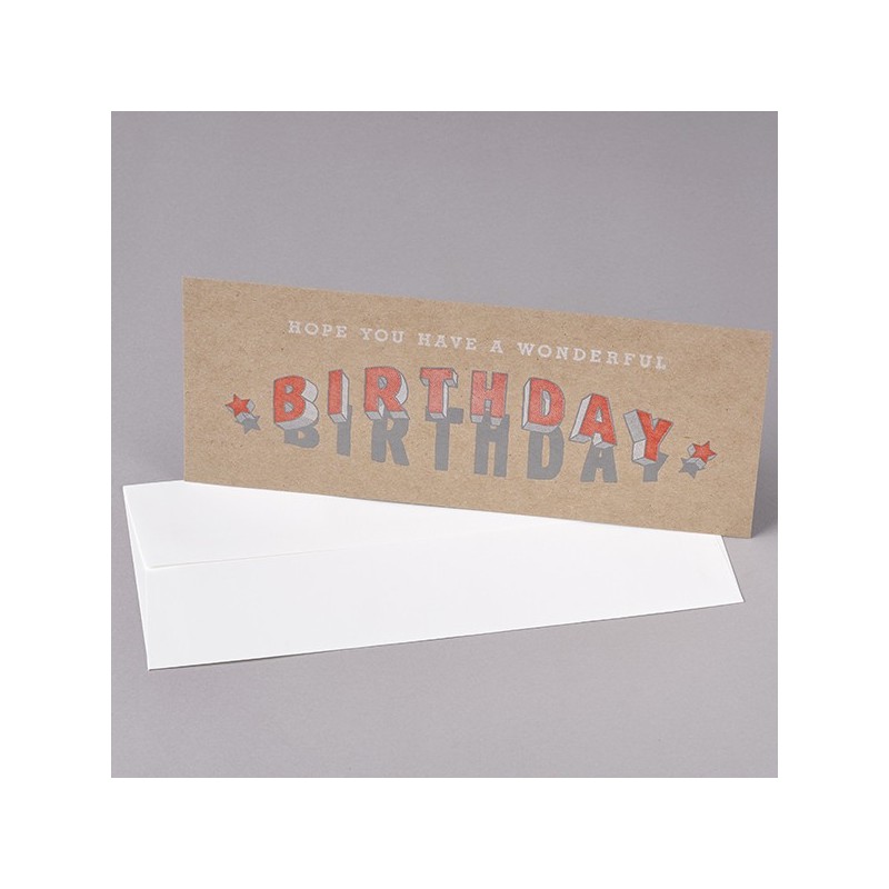 Carte WONDERFUL BIRTHDAY made in USA