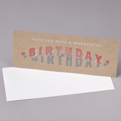 Carte WONDERFUL BIRTHDAY made in USA