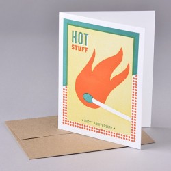 Hot Stuff Anniversary card made in USA