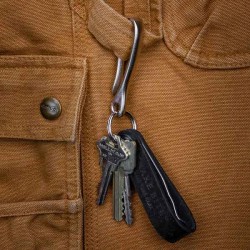 NICKEL KEY LOOP POCKET CLIP - Made in USA